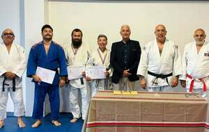 Pyrénées-Atlantiques : Remise de récompenses à 3 bénévoles du club SJLO Judo et Jiu Jitsu de Ciboure.
