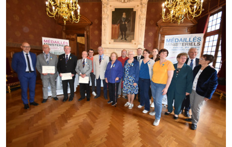 REMISE MEDAILLES MINISTERIELLES DE BRONZE Promotion 1er janvier 2023 - Charente Maritime 