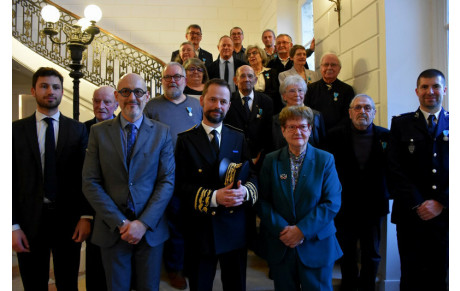 Charente-maritime : cérémonie de remise de médailles JSEA échelon Or et Argent