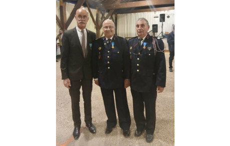 Dordogne : remise de médailles au centre de secours de Belvès (24170)